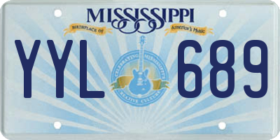 MS license plate YYL689