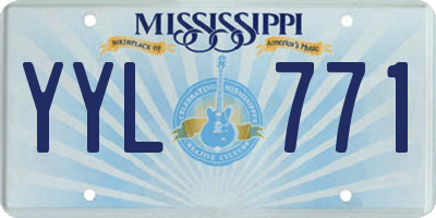 MS license plate YYL771