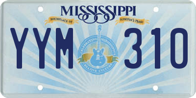 MS license plate YYM310