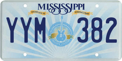 MS license plate YYM382