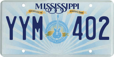 MS license plate YYM402