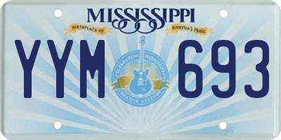 MS license plate YYM693
