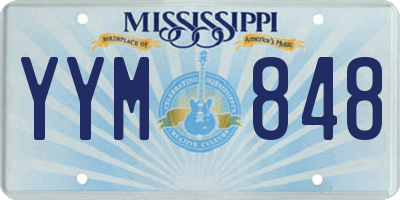 MS license plate YYM848