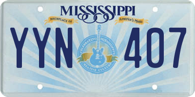 MS license plate YYN407