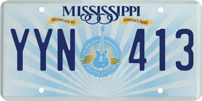 MS license plate YYN413