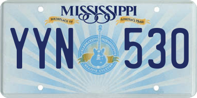 MS license plate YYN530