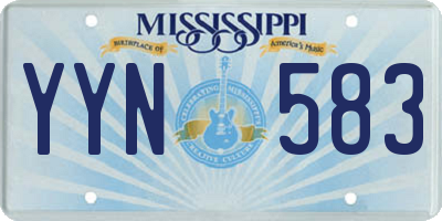 MS license plate YYN583