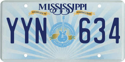 MS license plate YYN634