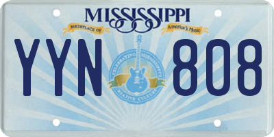 MS license plate YYN808