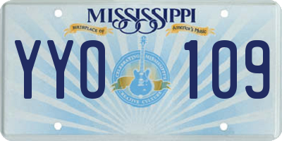 MS license plate YYO109