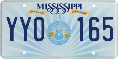 MS license plate YYO165