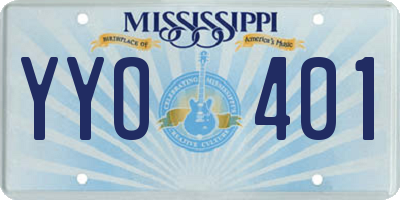 MS license plate YYO401