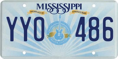 MS license plate YYO486