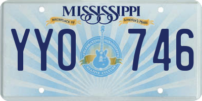 MS license plate YYO746
