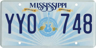 MS license plate YYO748