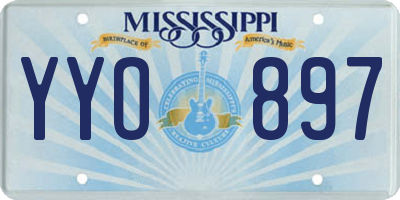 MS license plate YYO897