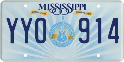 MS license plate YYO914