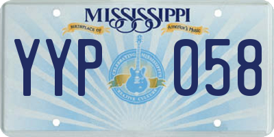 MS license plate YYP058