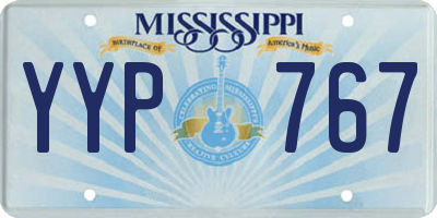 MS license plate YYP767