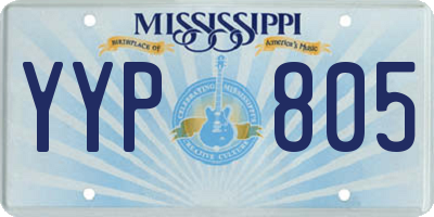 MS license plate YYP805