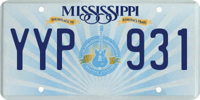 MS license plate YYP931