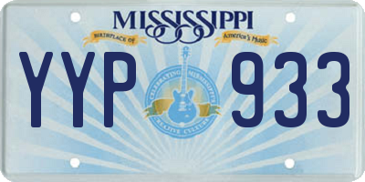 MS license plate YYP933