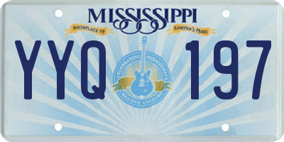 MS license plate YYQ197