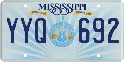 MS license plate YYQ692