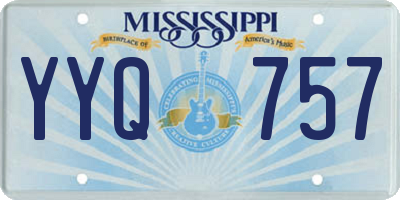 MS license plate YYQ757