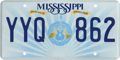 MS license plate YYQ862