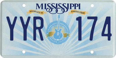 MS license plate YYR174