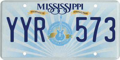 MS license plate YYR573