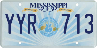 MS license plate YYR713