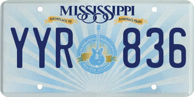 MS license plate YYR836