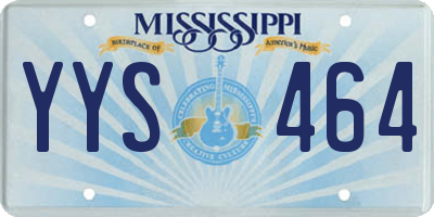 MS license plate YYS464