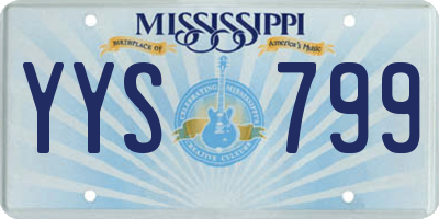 MS license plate YYS799