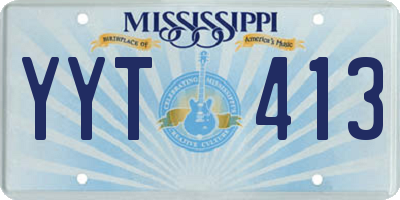 MS license plate YYT413