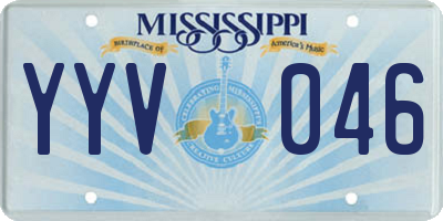 MS license plate YYV046