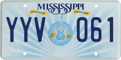 MS license plate YYV061