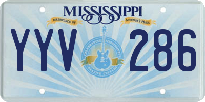 MS license plate YYV286