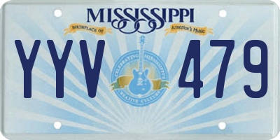 MS license plate YYV479