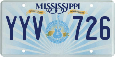MS license plate YYV726