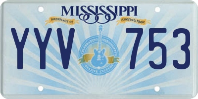 MS license plate YYV753