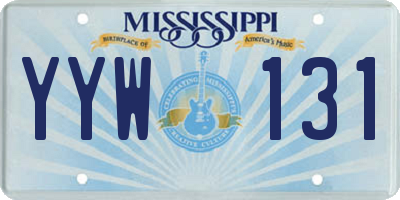 MS license plate YYW131