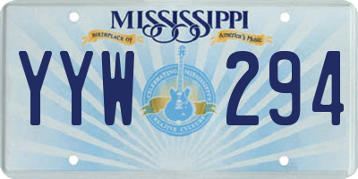 MS license plate YYW294