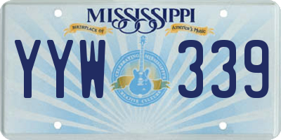 MS license plate YYW339
