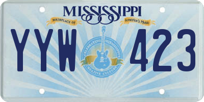 MS license plate YYW423