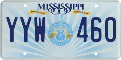 MS license plate YYW460