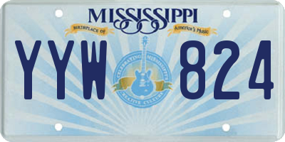 MS license plate YYW824