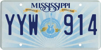 MS license plate YYW914